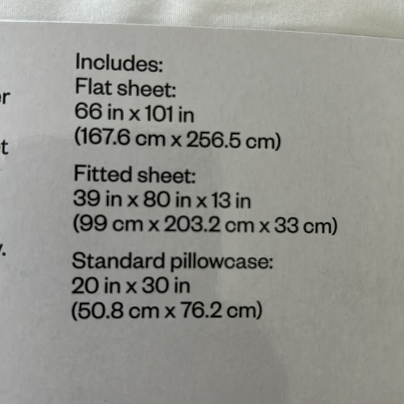Twin XL - Room Essentials - Microfiber - White sheet set. $20 New - Picture 9 of 11